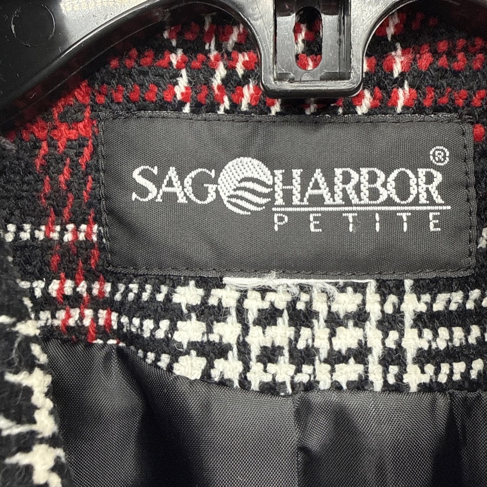VTG Sag Harbor Petite Short Jacket Lined Button Front Long Sleeve 16P Business - Picture 3 of 5